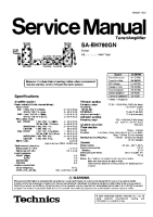 Technics - SAEH-780-GN - Service manual 